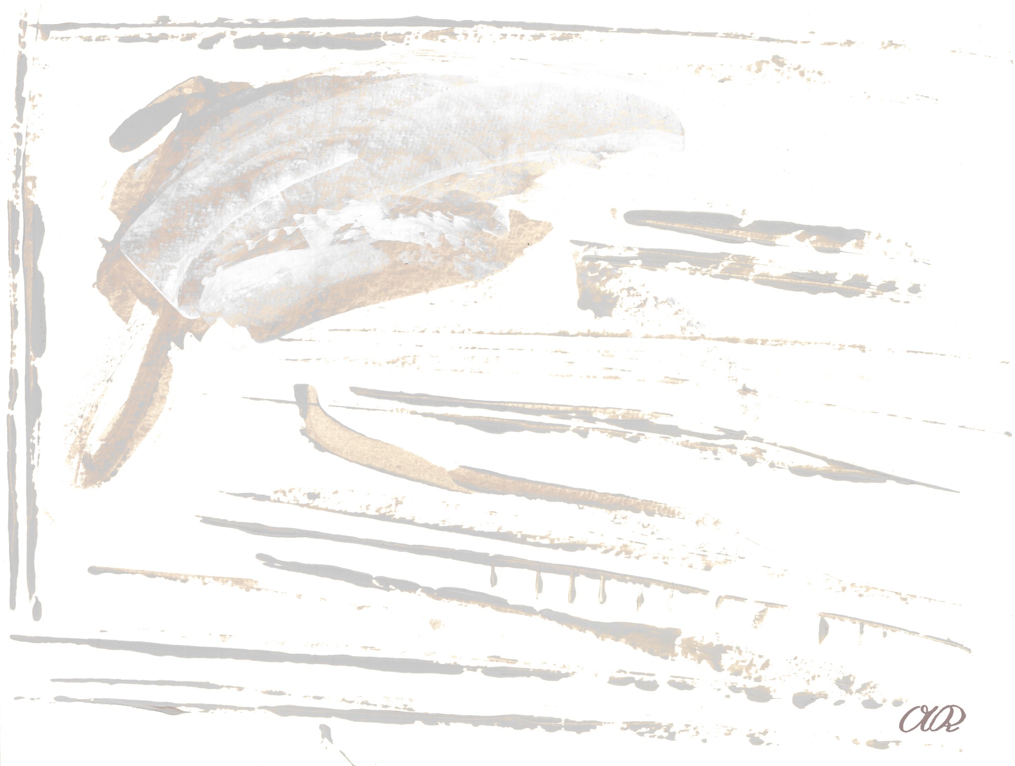 Farbstudie Brauntöne und Versuche zum Malen der Brücke aus dem Bild "Werrablick"