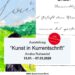 Flyer zur Ausstellung _Kunst in Kurrentschrift_in der Brot-Galerie