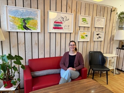 Ausstellungseröffnung "Kunst in Kurrentschrift" in der Brot-Galerie der awo Göttingen 2026; Foto von Yvonne Lau, awo Göttingen