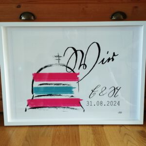 Personalisierbarer Print "Jérôme-Pavillon" - "Wir" gerahmt